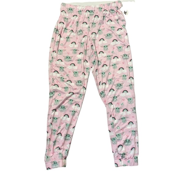 Munki Munki Star Wars Slumber Baby Yoda PJ Jogger Pants Sz Med Only - Picture 1 of 6